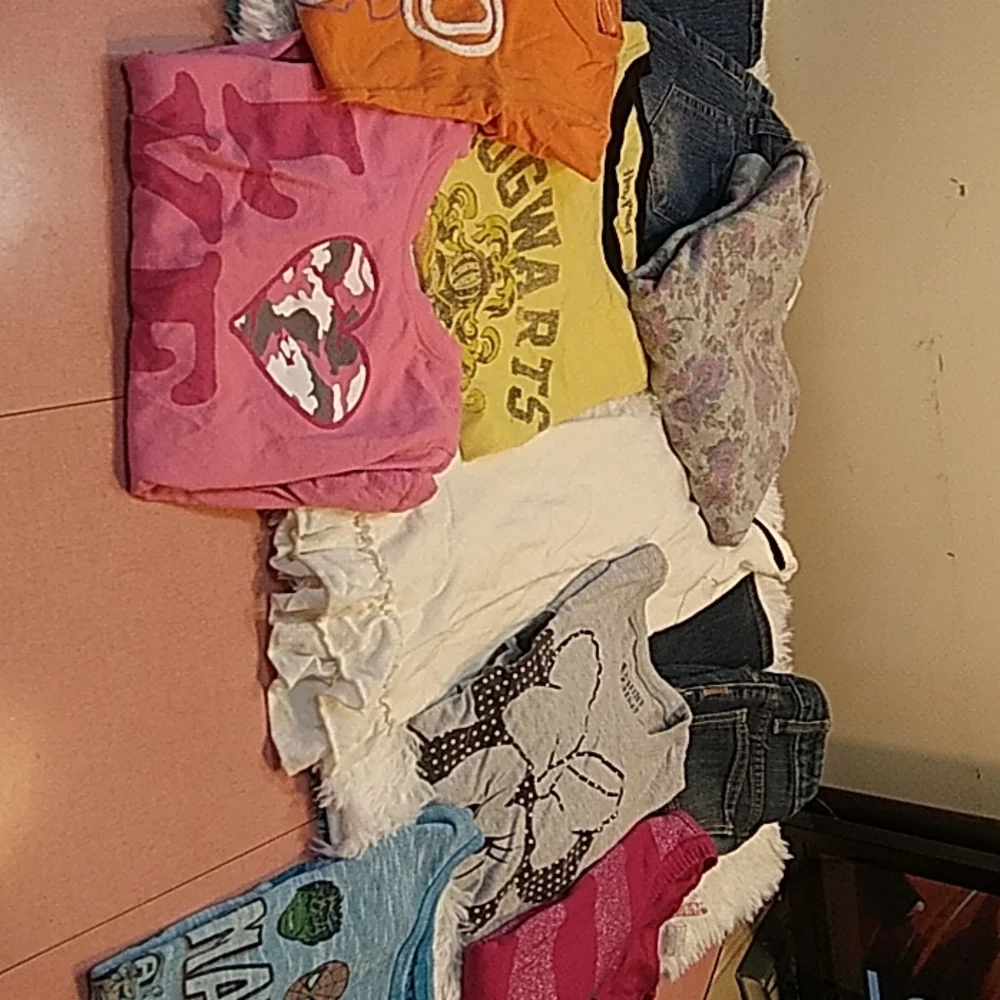 Girls Size 10-12 clothes lot of 10, Bobbie Brooks, Harry Potter, Arizona Jeans